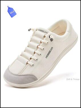 Barefoot Minimalist Canvas Slip-On Shoes Zero Drop Wide Width Laceless Sneakers